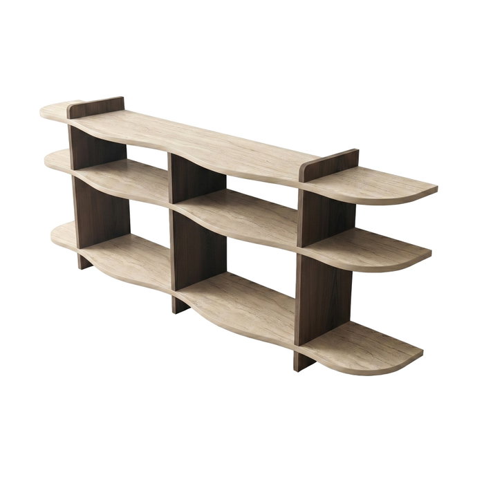 Hanah Home Flusso - Travertino, Walnut Hanah Home Flusso - Travertino, Walnut